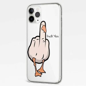 The Funny Duck You Cartoon Duck Phone Case for Iphone 13 14 15 11 12 ProMax XR 7 - Picture 1 of 11
