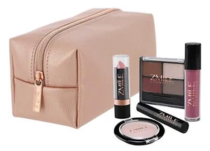 Zmile Makeup Beauty in the Bag Rose Gold Cosmetic Clutch Travel Gift Set