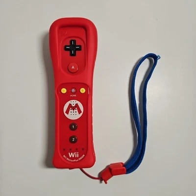 Nintendo Wii Motion Plus Remote Wiimote Controller OEM Mario Limited Edition Red - Image 1 of 4