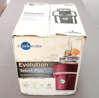 Insinkerator Evolution Select Plus 3/4 HP Food Waste Garbage Disposal New - Imagen 1 de 4