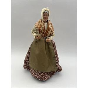Santon Old Woman Figurine by Sylvette Amy Farm Lady Provence France - Picture 1 of 11