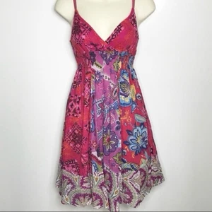 Planet Gold Boho Hippie Summer Sundress Size Small - Picture 1 of 6