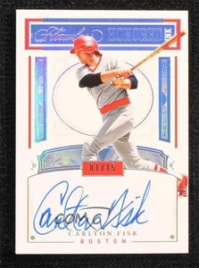 2021 Panini Flawless Honored Ink /15 Carlton Fisk #HI-CF Auto HOF - Picture 1 of 3