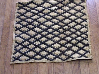 Tela Cuban arte africano vintage hecha a mano, tela Zaire Congo (RDC). Tapiz #318 Foto 1 de 2