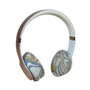 Beats by Dr. Dre Solo3 Wireless On-Ear Headphones Rose Gold Marble Ear Cushions - Picture 1 of 10