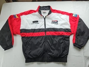 USA Karate Clubs National Team Member Jacket Full Zip Vtg 90s Martial Arts Sz M - Picture 1 of 13