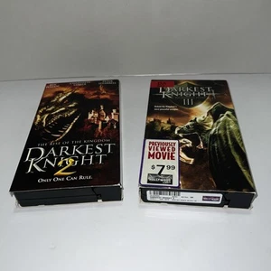Darkest Knight 2 + 3 VHS Medieval Adventure The Rise Of The Kingdom - Picture 1 of 9
