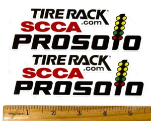 NEW Pair of SCCA PRO SOLO RACING Logo Vinyl Stickers Decals 5.50" Each X 2 - Picture 1 of 1