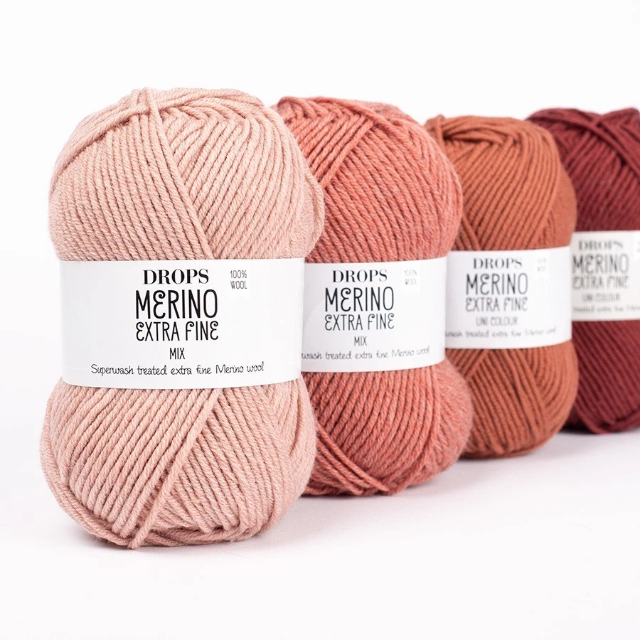 DROPS Merino Extra Fine DK-weight wool yarn 50g balls multiple colors - Image 1 of 2