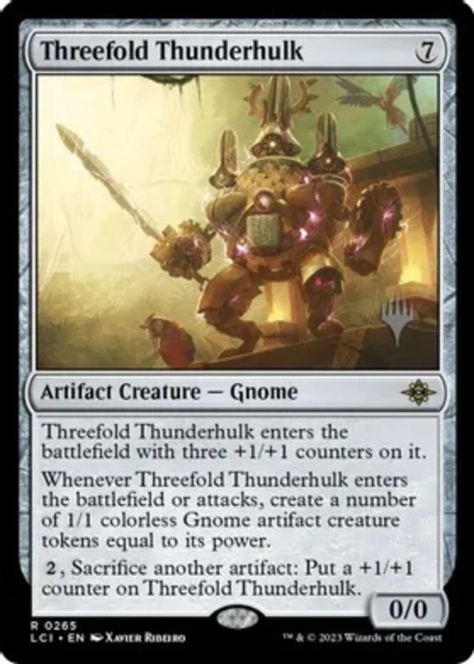 Threefold Thunderhulk - Promo pack - Promo Pack: The Lost Caverns of Ixalan #026 - Image 1 of 1