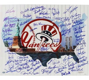 Don Mattingly, Lou Piniella, David Cone Signed NY Yankees Unframed 16x20 Photo - Picture 1 of 2