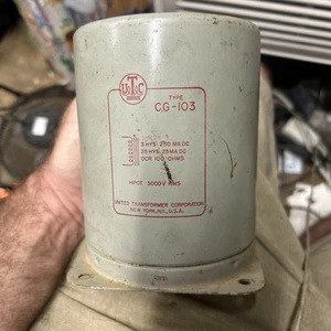 UTC CG-103 5HYS/250MA, 25 HYS/25MA, 100ohm dławik filtracyjny - Zdjęcie 1 z 4
