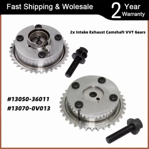 2x Árbol de levas de escape de admisión VVT engranaje para Toyota Camry RAV4 Sienna Venza Scion 2.7 - Imagen 1 de 9