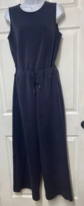 Spanx AirEssentials Jumpsuit Damen M dunkelblau ärmellos Stretch weites Bein - Bild 1 von 11