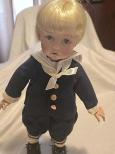 Porcelain Sailor Doll~Boy~Ashton Drake Galleries~2000~Signed~VGC! - Picture 1 of 11