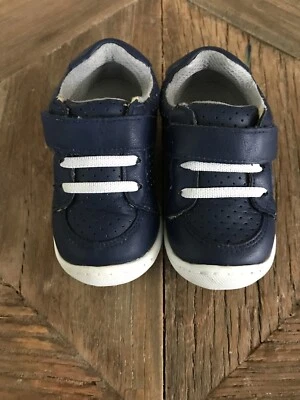 Harper Canyon ребенка ясельного возраста туфли 4,5 темно-синий EUC очаровательный! - Изображение 1 из 4