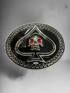 Fashion buckle With Skull Rock Style Belt Buckle Hebilla De Calavera - Picture 1 of 2