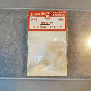 S-49 Nylon Strut Dumas Boats For B & C R/C Engines Vintage RC 3/16" H-89 & H-59 - Picture 1 of 4