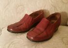 Fly Flot Dark Red Leather Comfortable Shoes 1.5" heel Size Euro 38 UK 5.5 / 6