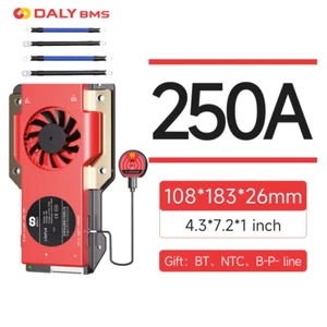 DALY 16S 48V 250A LiFePO4 Akku Smart BMS Common Port w/ Balance+Bluetooth Module - Picture 1 of 19