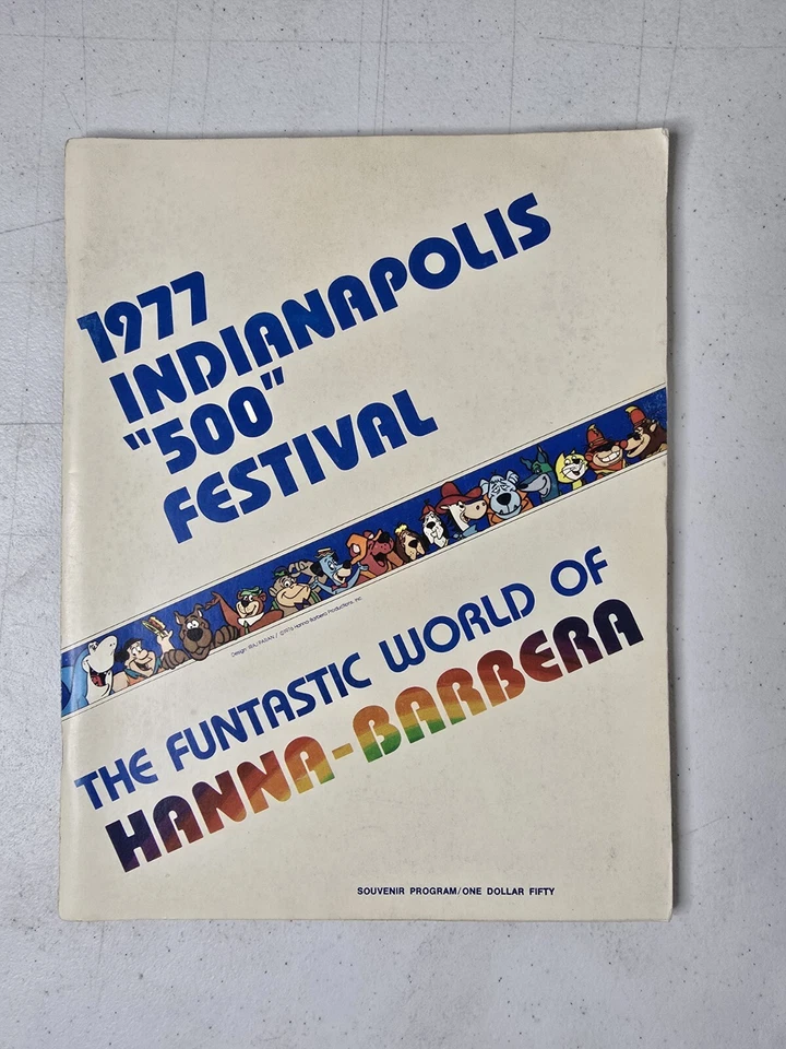 VTG 1977 Indianapolis 500 Festival Souvenir Program Funtastic World Hanna Barber - Image 1 of 4