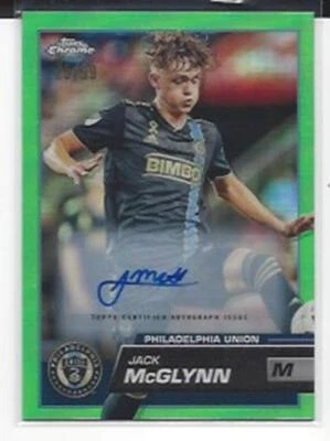JACK MCGLYNN 2023 TOPPS CHROME MLS GREEN REFRACTOR AUTO #D 25/99 - Image 1 of 2