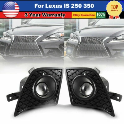 Fog Lights Lamps For 2014 2015 2016 Lexus IS250 IS350 F-Sport Switch Harness Kit - Image 1 of 4