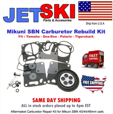 Kit de reconstrucción de carburador Seadoo Carb Mikuni Yamaha SUV GP XL 1200 GP1200 LS2000 Foto 1 de 4