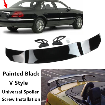 Universal Fit For Lincoln Continental 94-02 Racing Style Trunk Lid Spoiler Wing - Image 1 of 4