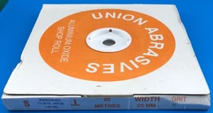 Aluminium Oxide Emery Roll 50m x 25mm x 60 grit - Picture 1 of 1