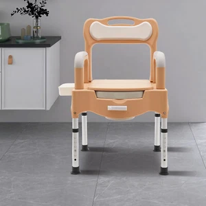 Asiento de baño ajustable en altura mesita de noche cómoda silla de inodoro resistente adulto mayor - Imagen 1 de 23