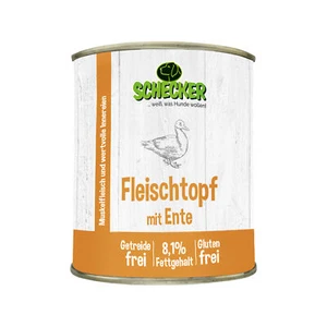 Schecker Nassfutter Fleischtopf mit Ente - getreidefrei - glutenfrei - 6 x 820g - Bild 1 von 2