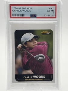 Charlie Woods 2024 SI For Kids Rookie Card (RC) # 907 EX-MT PSA 6 - Bild 1 von 3