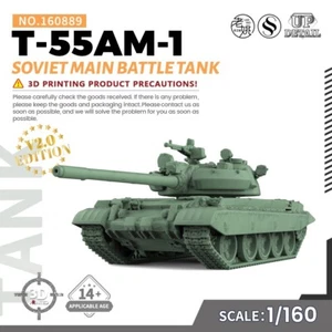 SSMODEL 1/160 N SCALE Military Model Kit Soviet T-55AM-1  Main Battle Tank GAMES - Picture 1 of 5