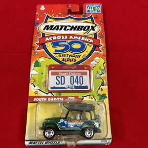 Matchbox Across America Jeep Wrangler South Dakota Green - Picture 1 of 3