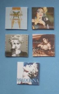 Dolls House miniatures accessories - music album covers x 5 - MADONNA - Picture 1 of 1