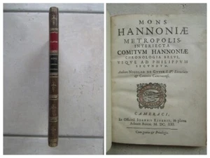 Nicolas de GUYSE : MONS HANNONIAE METROPOLIS... Cambrai, 1621. Comtes de Hainaut - Picture 1 of 17
