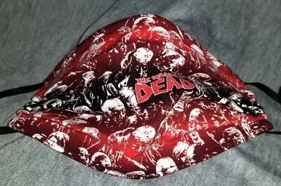 Walking Dead Inspired Face Mask, lined, Wired, VERY comfortable bands! - Image 1 of 3