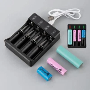 4 Slot 3.7v Charger Lii-pd4 USB Charging Electronic 16340 1450 - Picture 1 of 19