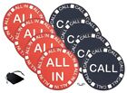 2-Sided All In / Call Button Texas Hold'em Poker Ceramic Chip Button