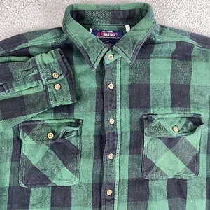 VINTAGE Five Brother Shirt Mens 3XLT Buffalo Plaid Flannel Heavyweight Outdoor - Picture 1 of 7