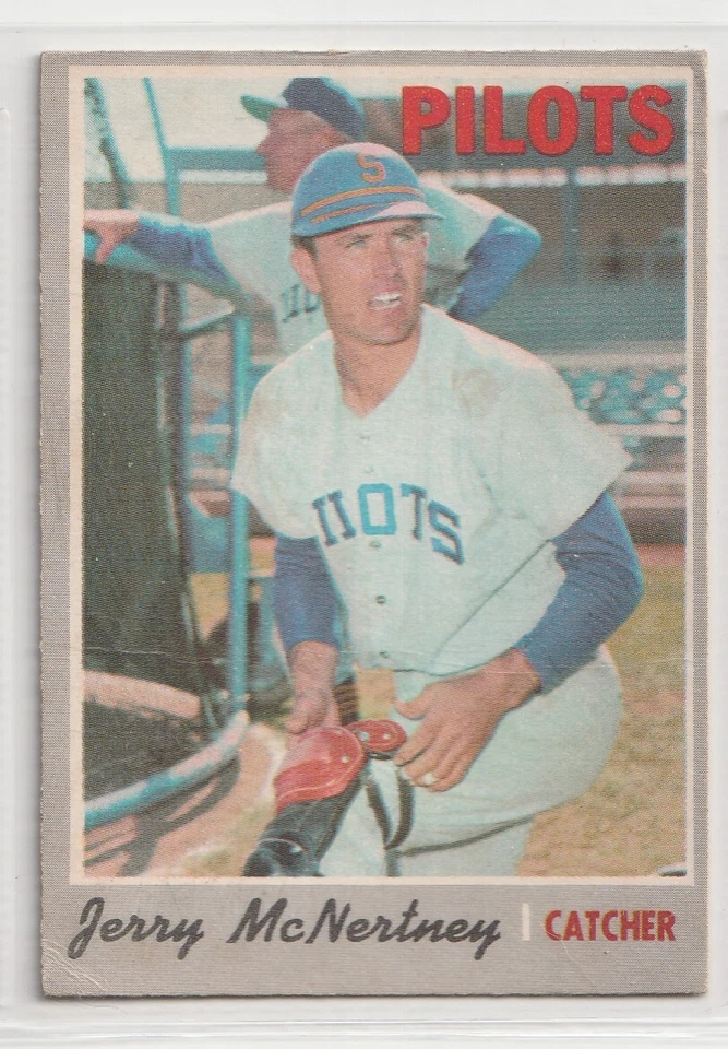 1970  O-Pee-Chee Baseball  #158 Jerry McNertney  Seattle Pilots - Image 1 of 2