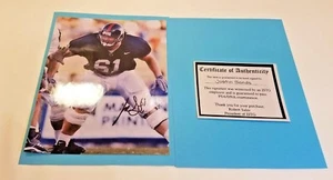 Justin Sands #61 Kansas Jayhawks Football Autographed Photo 8" x 10" COA - Picture 1 of 7