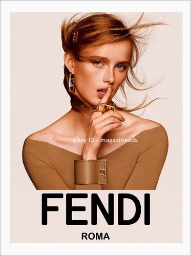 FENDI ANNUNCIO 3 PAGINE AUTUNNO 2021 RIANNE VAN ROMPAEY TIANNA ST.LOUIS MALIKA LOUBACK
