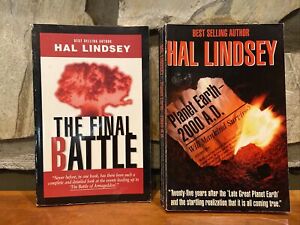 Lot of 2 Hal Lindsey Paperbacks: The Final Battle And Planet Earth 2000 Prophecy