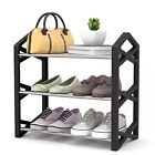 3 Tier Small Shoe Rack Metal Lightweight Shoes Shelf Multifunctional Organizer