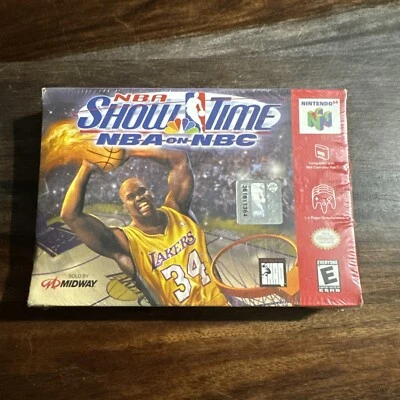 NBA Show Time (Nintendo 64, 1999) V-Seam N64 Brand New Factory Sealed Look Photo - Image 1 of 4
