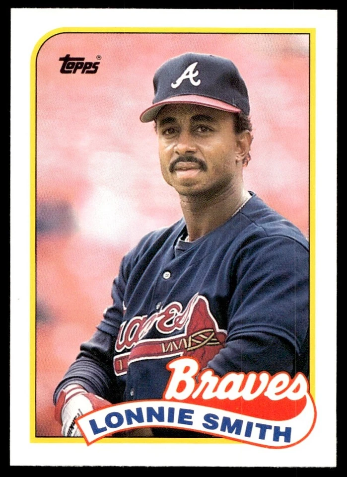 1989 Topps Traded Lonnie Smith Atlanta Braves #114T - Image 1 of 2