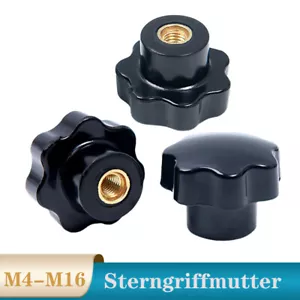 Sterngriffmutter Sterngriff Star handle M4 M5 M6 M8 M10 M12 Größe wählbar - Bild 1 von 5