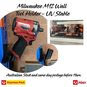 2 x Milwaukee M12 Tool Wall Holder Mount bracket storage - Picture 1 of 10
